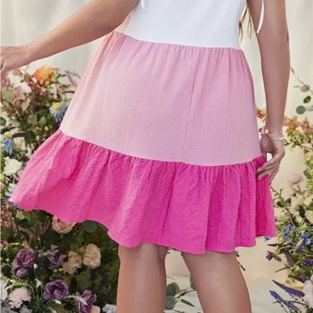Pink Tiered Skirt